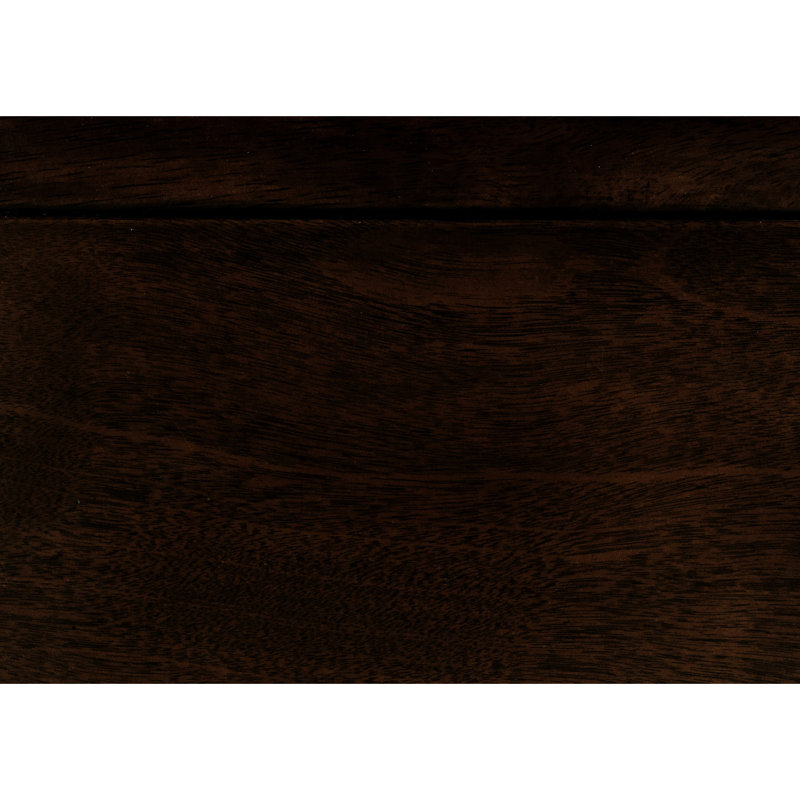 Cadre de lit double classique en bois au fini cerisier foncé pour une chambre de rêve, Full