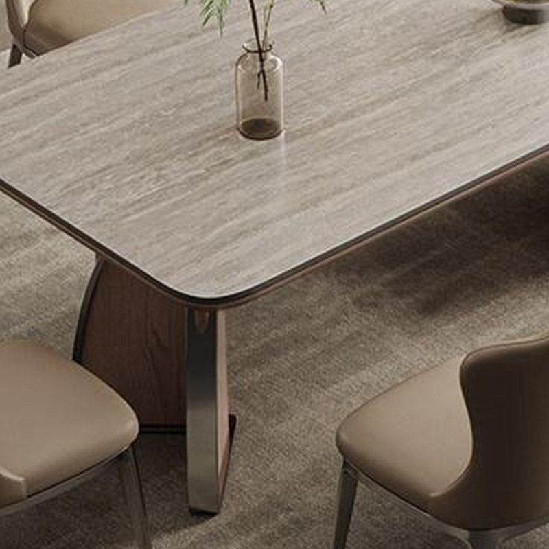 Table de salle à manger de luxe à la mode, 29.52"H x 55.11"L x 31.49"W