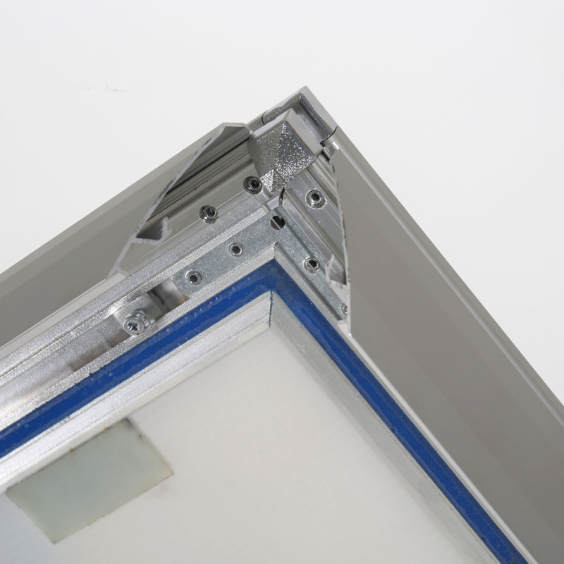 Silver Aluminum Outdoor Pavement Sign Holder with Water Base