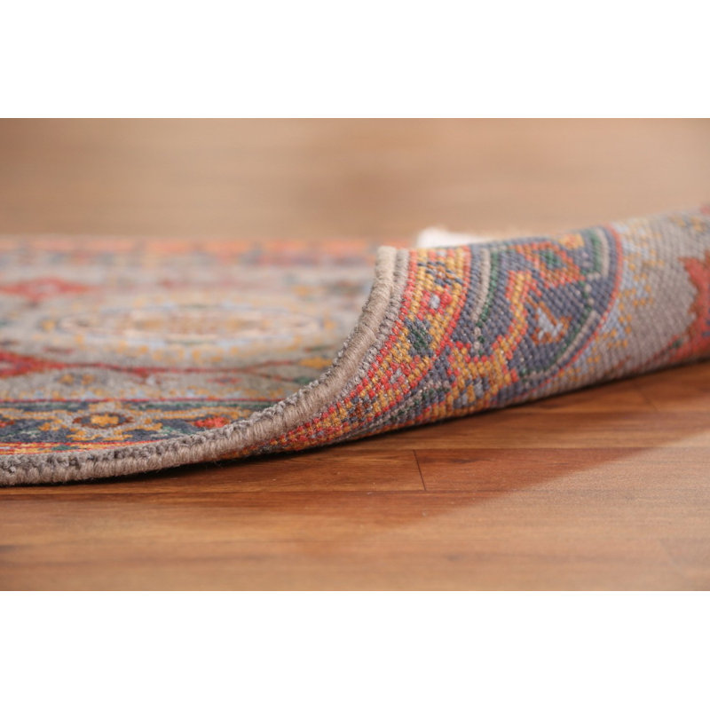 Tapis de couloir indien à motif géométrique 3x8