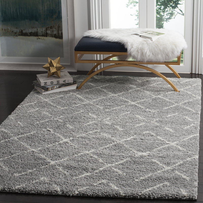 Angelka Performance Geometric Rug, Rectangle 6' x 8'