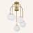 5-Light Sputnik Semi Flush Mount