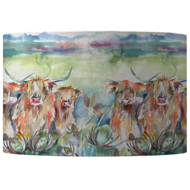 21cm H Cotton Drum Lamp Shade