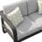 Acacia Solid Wood Outdoor Loveseat With Cushions & Sunbrella Pillows-1006512666-1006512667