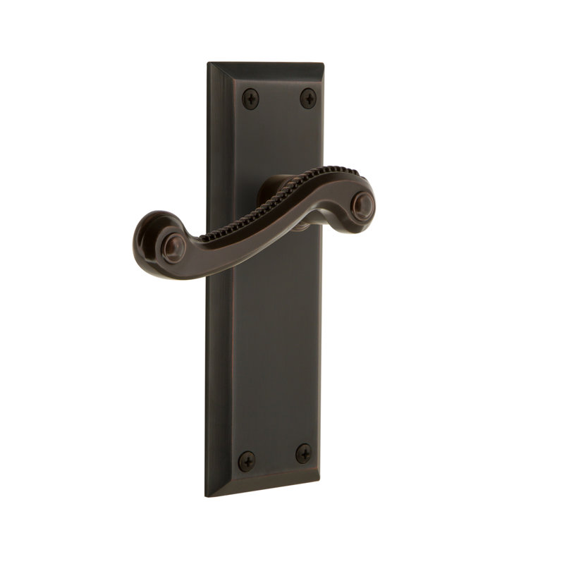 Assiette double Grandeur Fifth Avenue avec levier Newport, Bronze intemporel