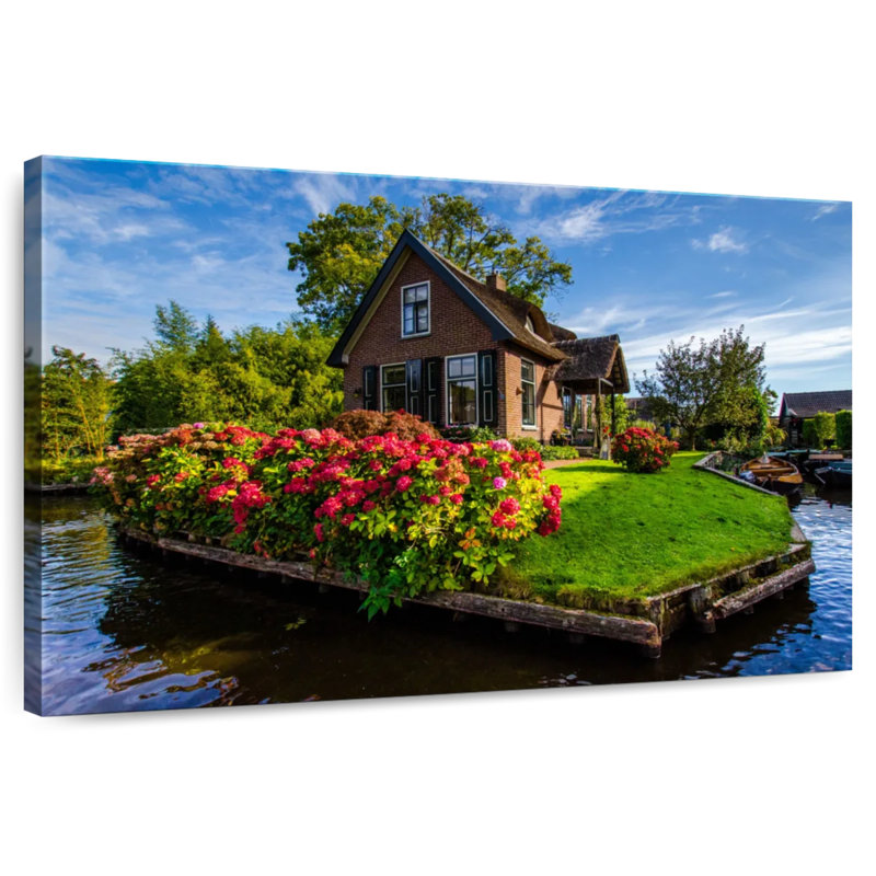 Alvord Giethoorn Island House, H 16 po x l 24 po