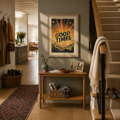Good Times Rise Retro - Framed Print