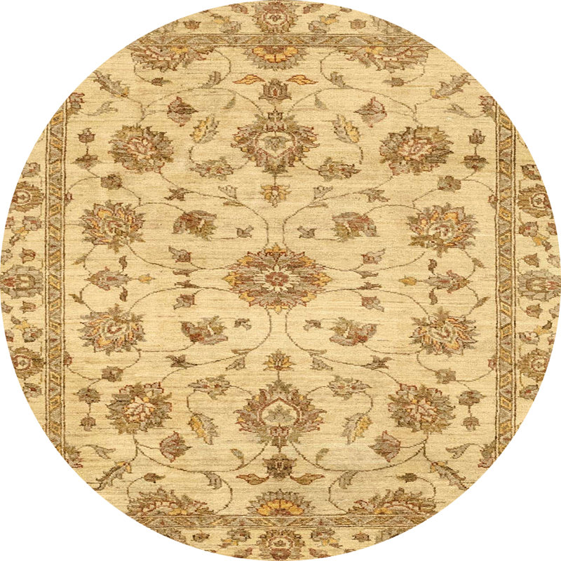 Abstract Indoor Rug, Round 4'