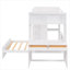 Lit mezzanine avec lit autonome, tablettes, bureau et garde-robe-267204997-267205001