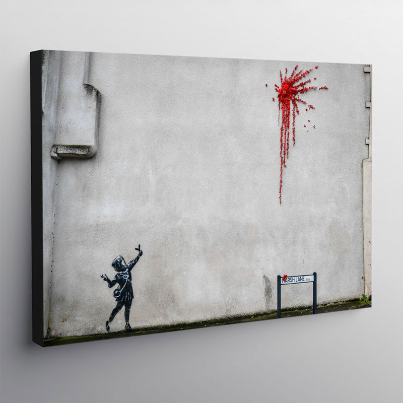 Valentine - Wrapped Canvas Print, 20.5cm H x 31cm W x 4cm D