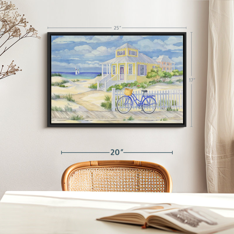 Plage "Beach cruiser II", art mural, H 17 po x l 25 po