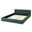 Structure de lit tapissier grand format avec tissu épais, lit plateforme grand format en chenille avec tête de lit et structure solide. Aucun sommier tapissier requis (68 po x 86,5 po x 23,5 po)-2072568792
