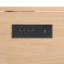 Îlot de cuisine cannelé avec rangement, îlot de cuisine 55,5 po avec rallonge, prise de courant, 4 portes et 3 tiroirs, table d'îlot roulant avec plateau en grain de bois, rebord courbé pour la cuisine, salle à manger blanche