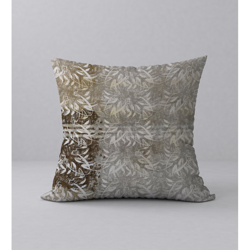 Coussin décoratif abstraite, 18 po x 18 po