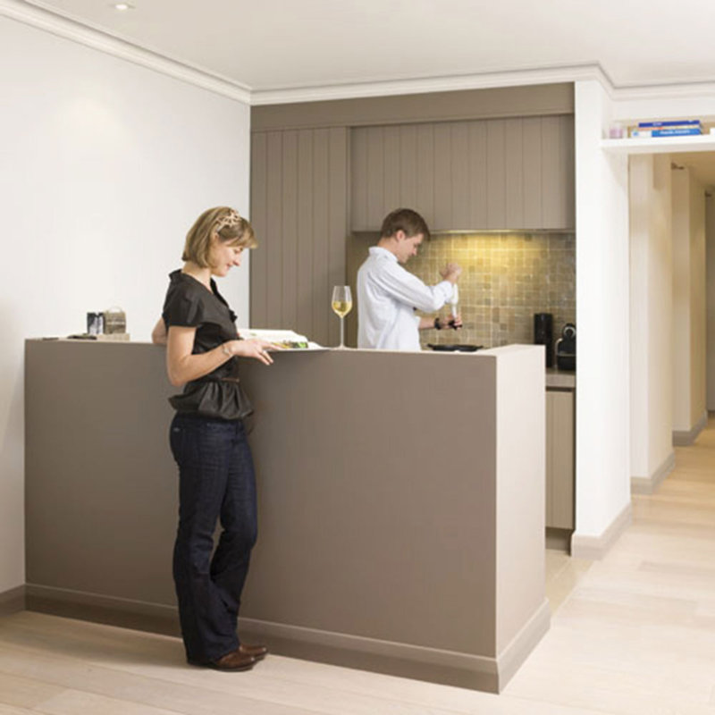 2-3/4 in x 2-3/4 in x 78-3/4 in Primed White Plain Polystyrene Crown Moulding