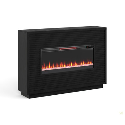 62 Inch Fireplace Mantel,Heats Up To 400 Square Feet