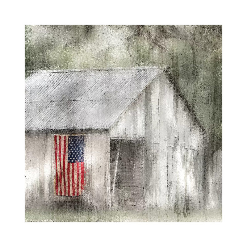 Old Glory by Kimberly Allen - Wrapped Canvas Gallery-Wrapped Canvas Giclée, 45.72 cm H x 45.72 cm W