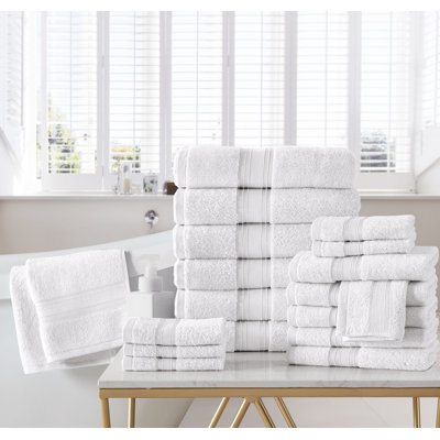 Ensemble de 18 serviettes en coton 18 pièces