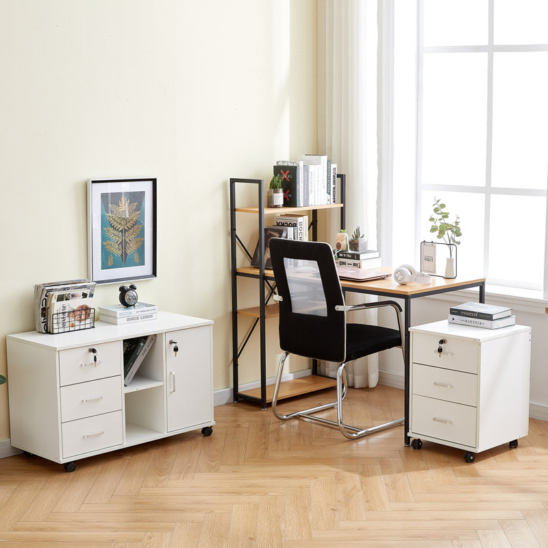 40cm Wide 3 -Drawer Mobile File Cabinet