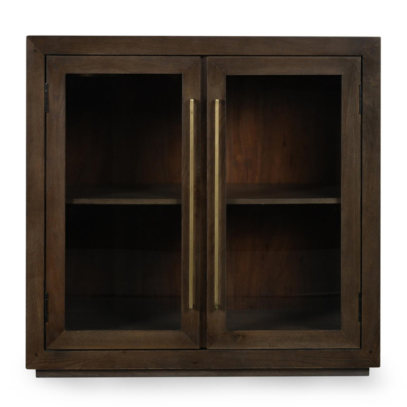 Bradley Oak Wood 2Dr Cabinet Cocoa Brown