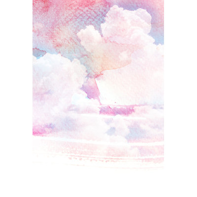 Watercolour Background - Wrapped Canvas Print