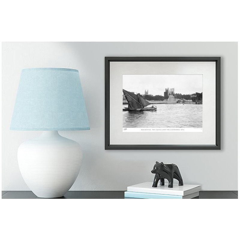 Rochester, The Castle And The Cathedral 1894 by Francis Frith - Single Picture Frame Print, 45cm H x 60cm W x 2.3cm D