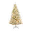 2.1m Pre-lit Flocked Woodcote Spruce Christmas Tree