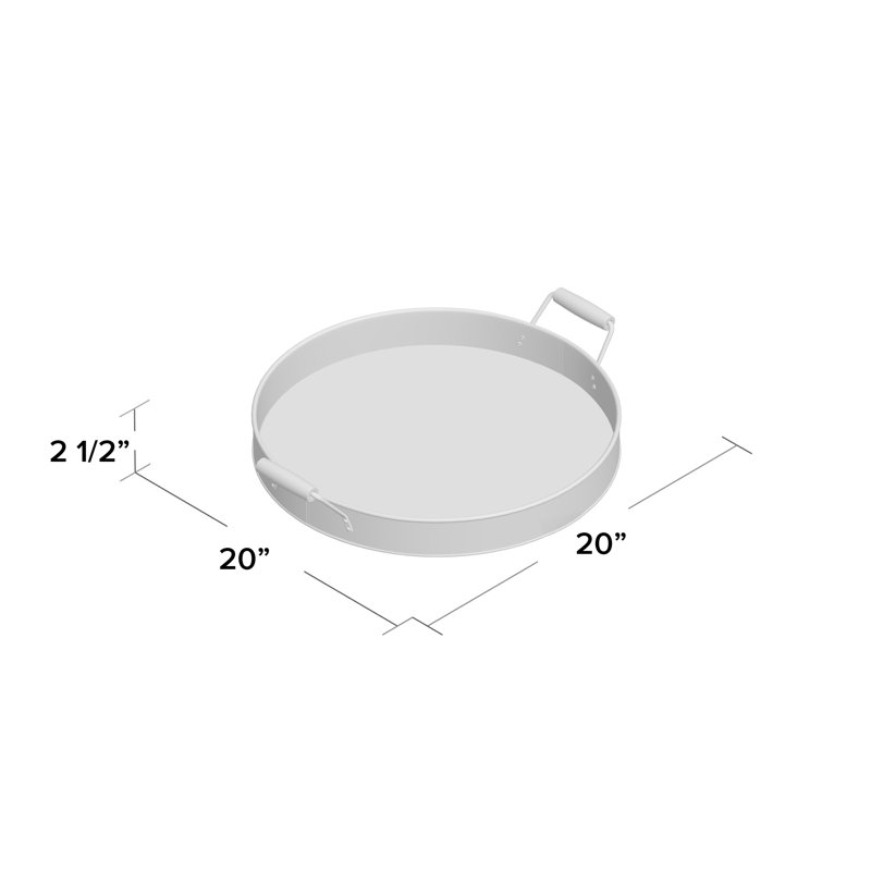 Evelett Tray, Galvanized Steel