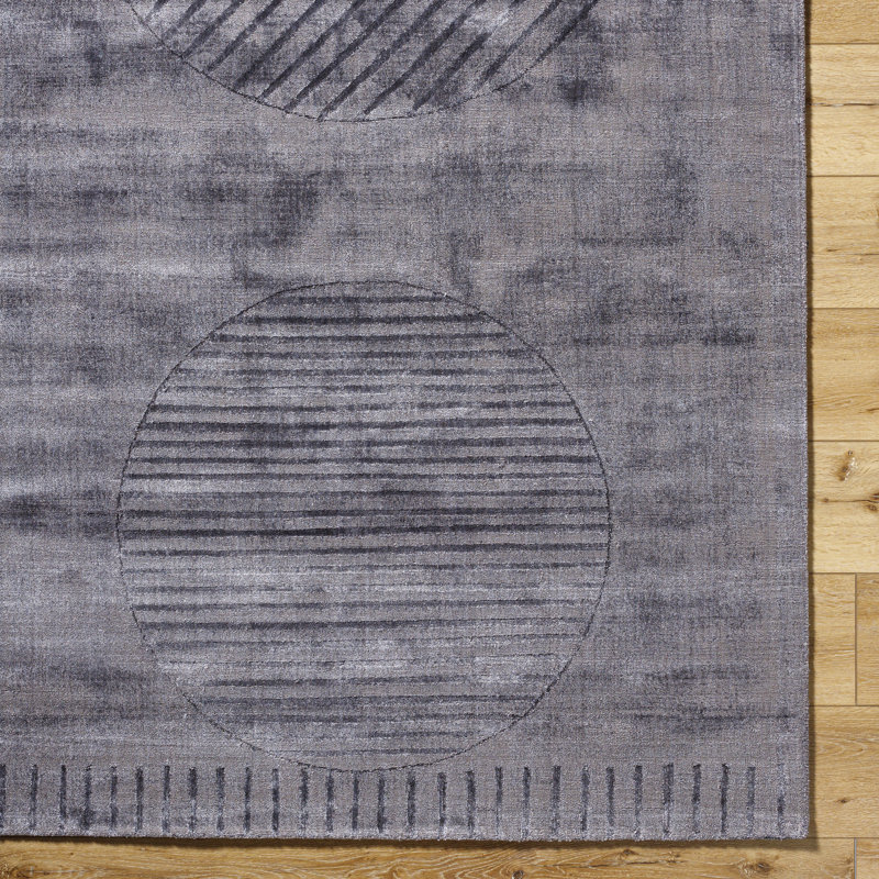 Onetta Hand Loomed Viscose Abstract Indoor Rug, Rectangle 9' x 12'