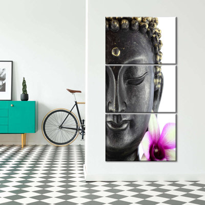 " Buddha Head " 3 - Pieces