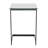 Elsner Tempered Glass C-Shaped Metal End Table-1446090626