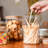 6 Pack Square Glass Kitchen Storage Jars With Airtight Bamboo Lids And 132 Pantry Labels - Glass Canisters With Wood Lids - Glass Food Storage Containers-2008972908-2008972911