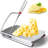 Stainless Steel Cheese Slicer & Cutter - Adjustable Thickness, Ergonomic Handle & Easy-Clean Blade for Hard/Soft Cheeses – Kitchen Tool for Cheese Boards, Charcuterie, and Parties
