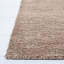 Tapis brun uni en laine / coton tissé à la main Frann-504901573