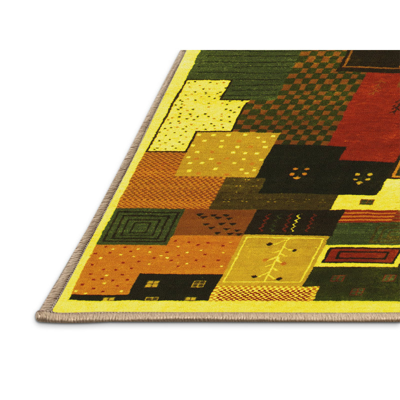 Performance Abstract Indoor Rug, Rectangle 3' x 5'