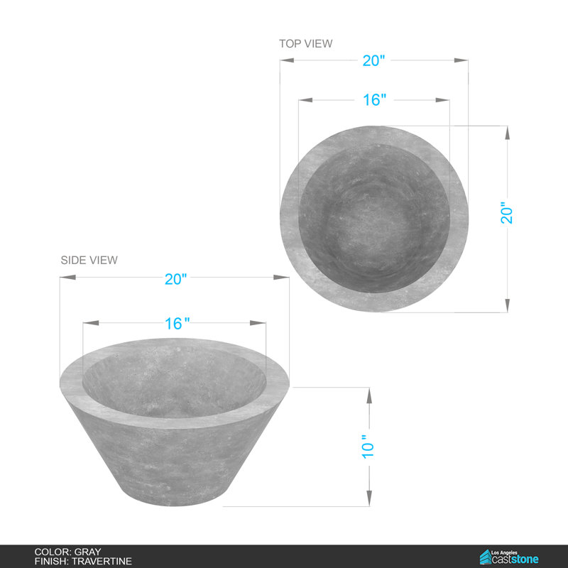 Round Concrete Natural Gas Smokeless Fire Pit, Gray