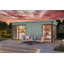  Domeo 3 - 17 x 11 Ft. Premium 2-Room Log Cabin With Aluminium Sliding Doors (44mm)