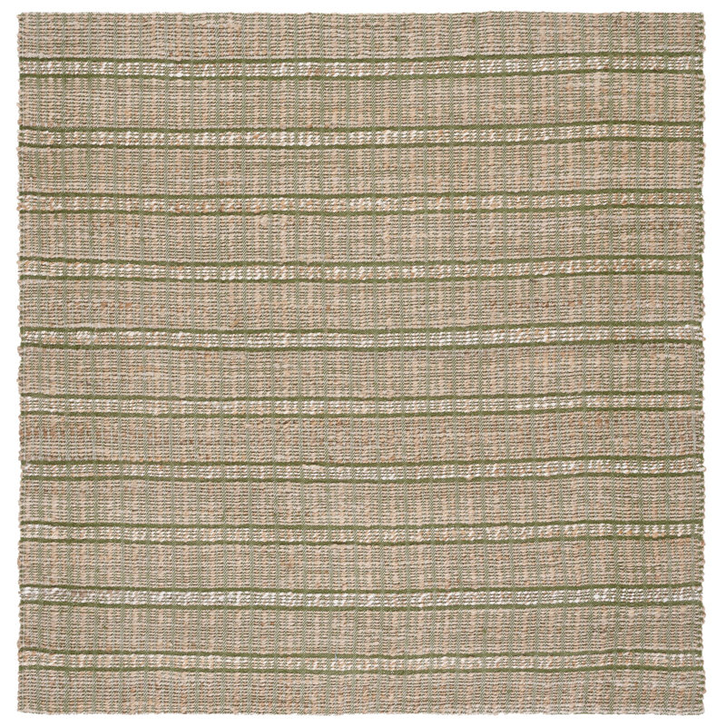 Tapis vert / naturel Sollars, Carré 6 pi 6 po
