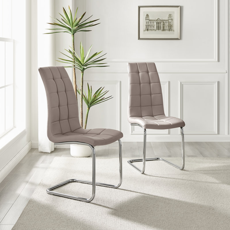 Chaises de salle à manger Eubanks, Beige