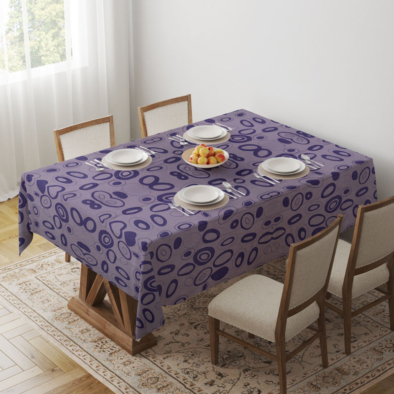 Elegant Tablecloth (55 x 86 inches), 65% Cotton / 35% Polyester, Easy Clean, Machine Washable, Tumble Dryer Safe, Ironable | Perfect for Dining Room or Special Occasions, Durable & Stylish Home Essential