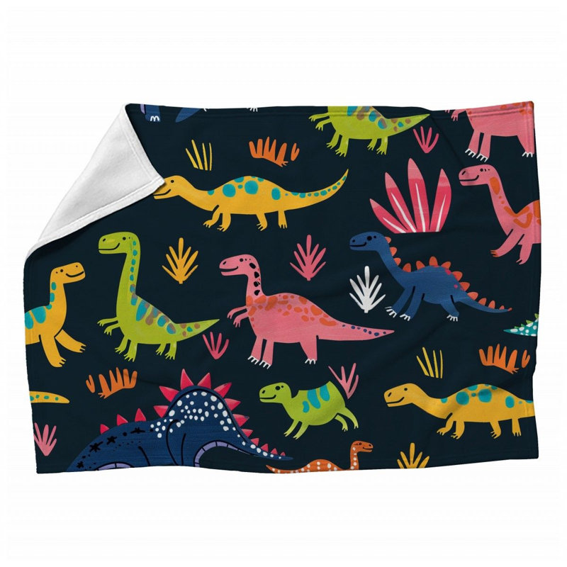Machine Printed Throw Blanket, 60" x 80"