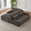 Canapé modulaire surdimensionné en L 102 po Chenille-122060904