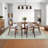 Washable Modern Pattern Rug, Non-Slip, Low Pile, Soft Carpet for Living Room, Bedroom, Indoor Use, Green.-351730153