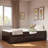 Platform Bed With Trundle, 2 Drawers And Power Strip-1224868505-1224868502