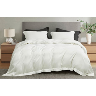 Tencel Lyocell Bedding Collection Silky Cooling Tencel Sateen Duvet Cover Set