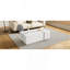 Table basse extensible de 47,2 po à 72,7 po, table basse multifonctionnelle avec finition ultrabrillante, table basse avec 2 espaces de rangement cachés et 2 tiroirs pour le salon-1112708529