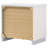Dulcey White High Gloss 2-Drawer Nightstand