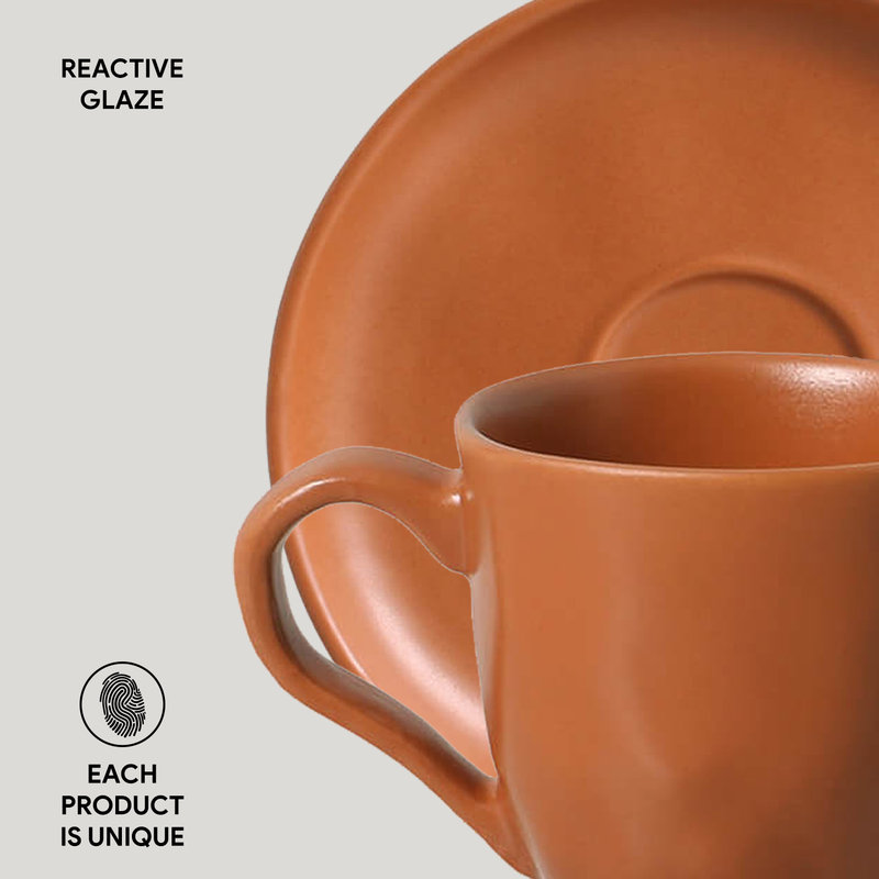 Ensemble de 6 soucoupes en grès de 2,72 po Terrakotta Commercial