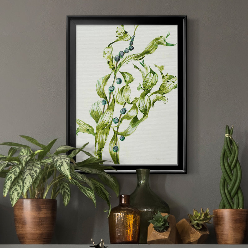 Toile encadrée de qualité supérieure Sea Grapes - prête à être accrochée, H 18,5 po x l 24,5 po x P 1,5 po