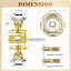 Boutons de porte en cristal Coolnews Retro Elegant Series-61280069